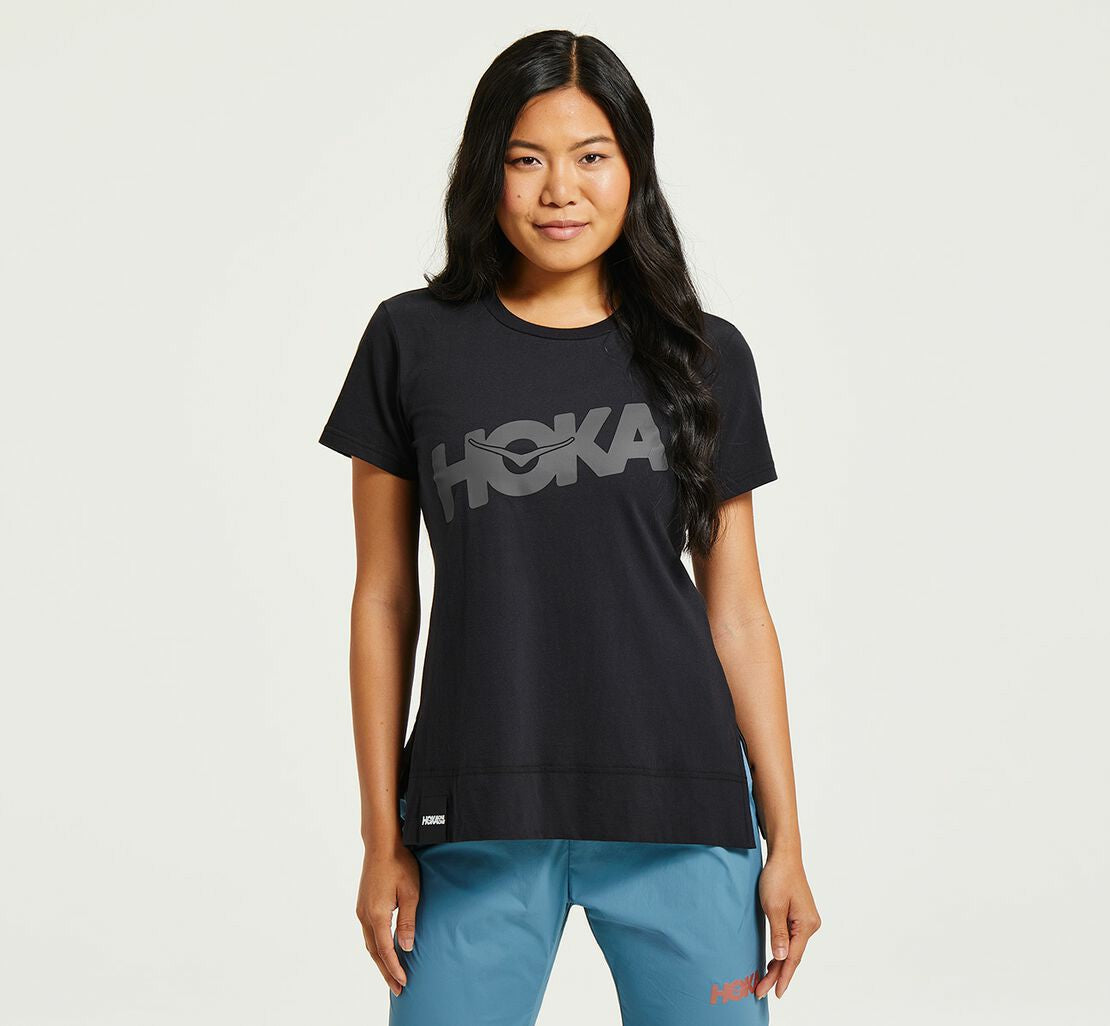 Women's Brand Tee - Black / Castlerock