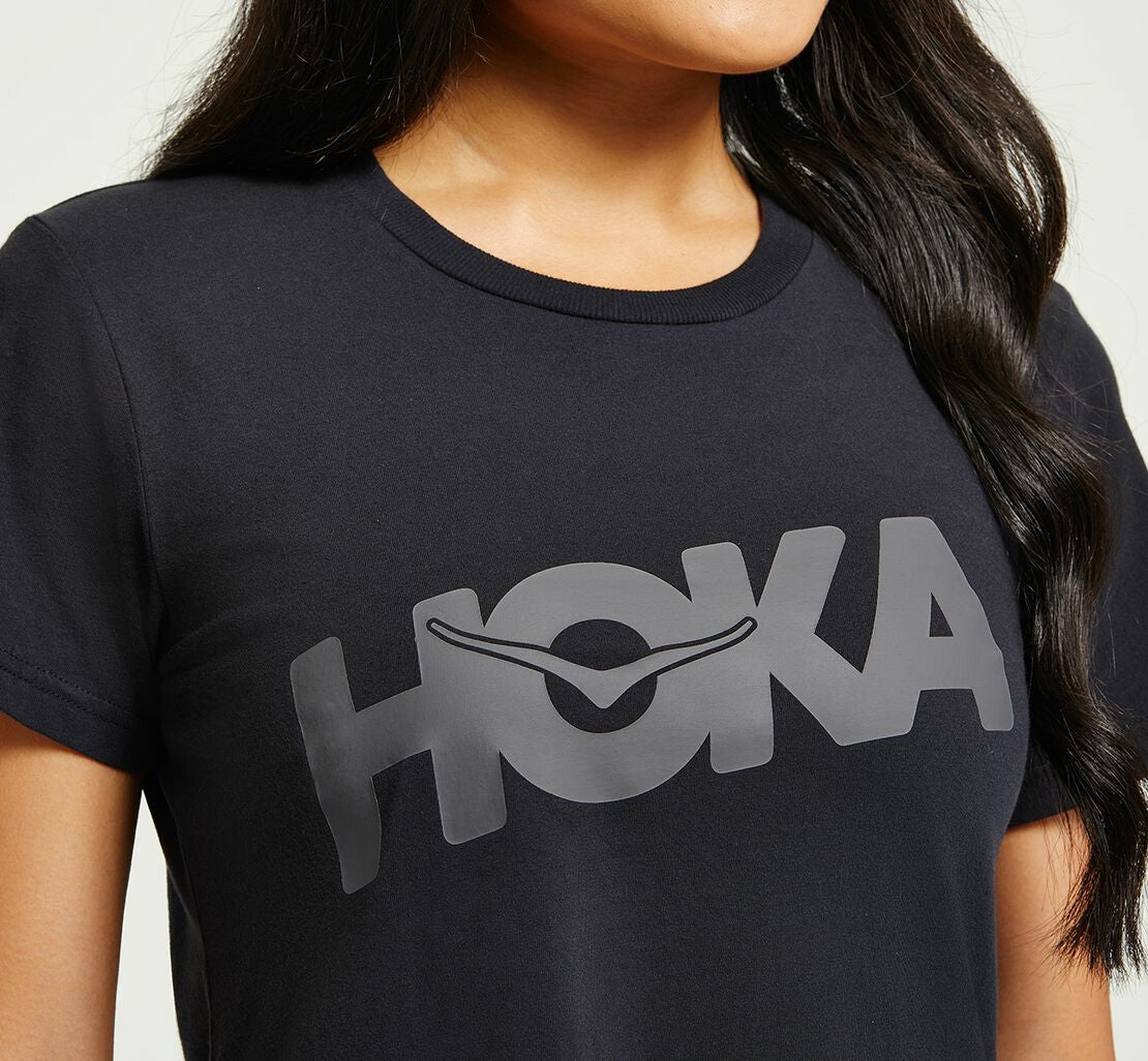 Women's Brand Tee - Black / Castlerock