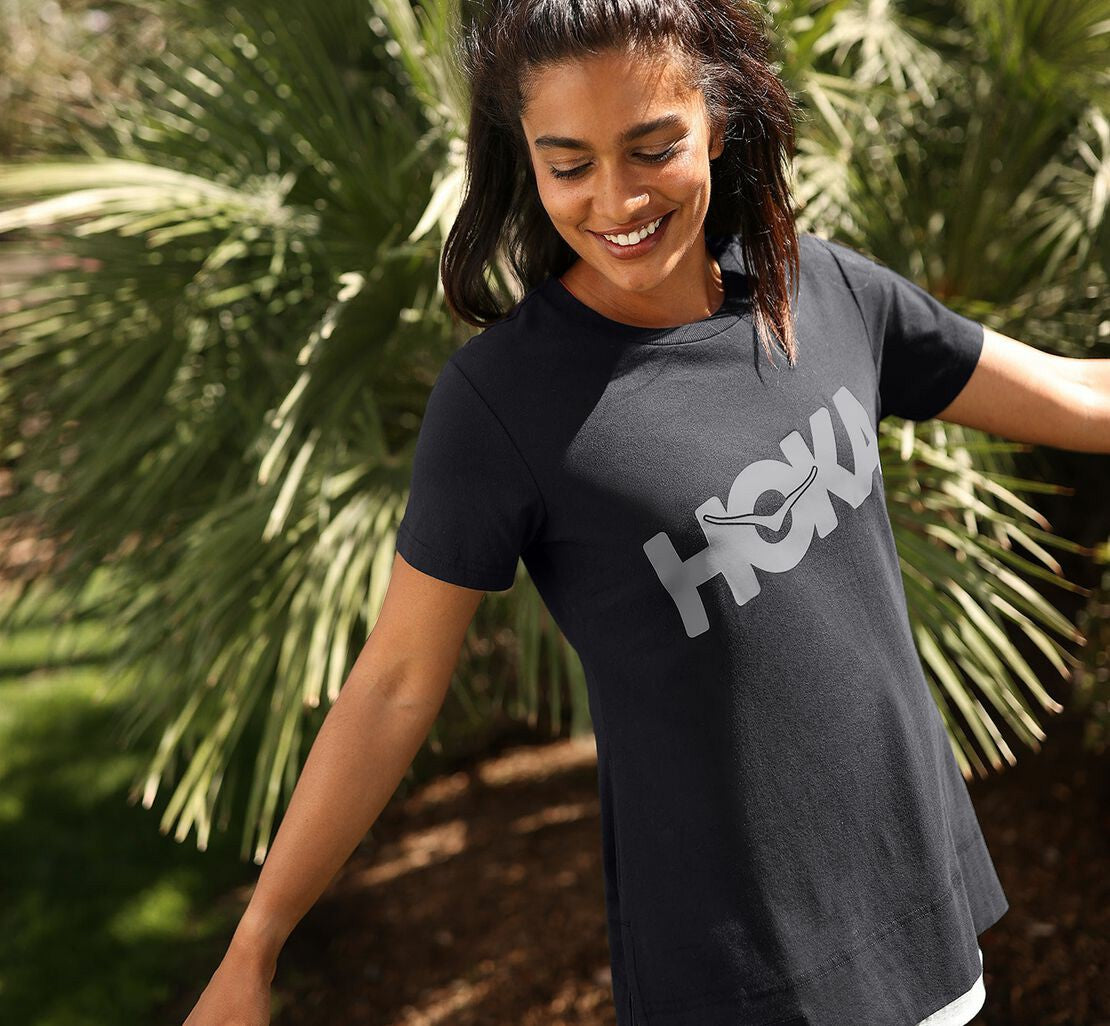 Women's Brand Tee - Black / Castlerock
