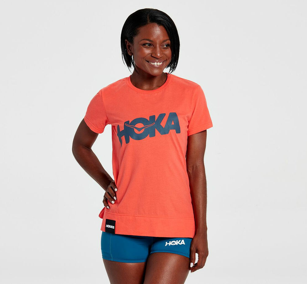 Women's Brand Tee - Hot Coral