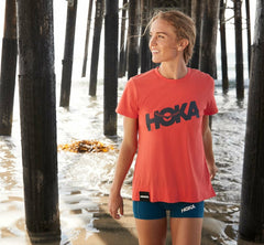 Women's Brand Tee - Hot Coral