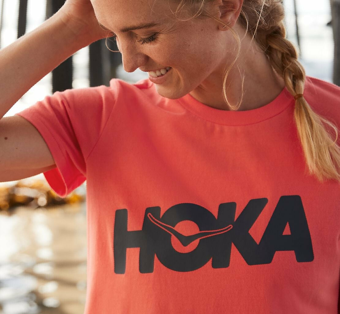 Women's Brand Tee - Hot Coral