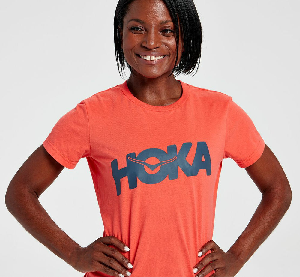 Women's Brand Tee - Hot Coral
