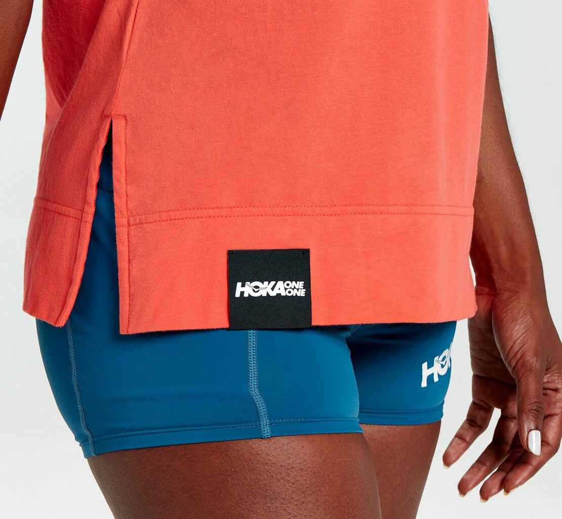 Women's Brand Tee - Hot Coral