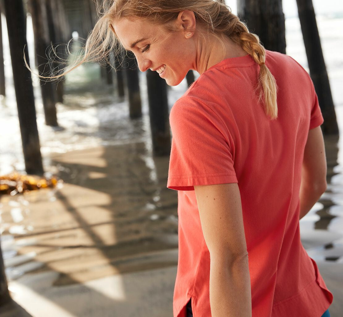 Women's Brand Tee - Hot Coral