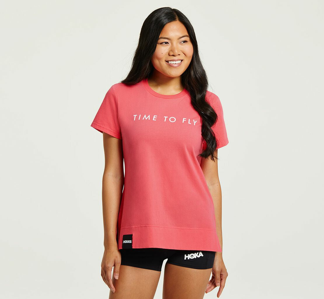 Women's Brand Tee - Paradise Pink / White