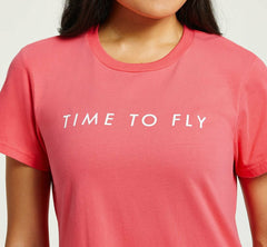 Women's Brand Tee - Paradise Pink / White