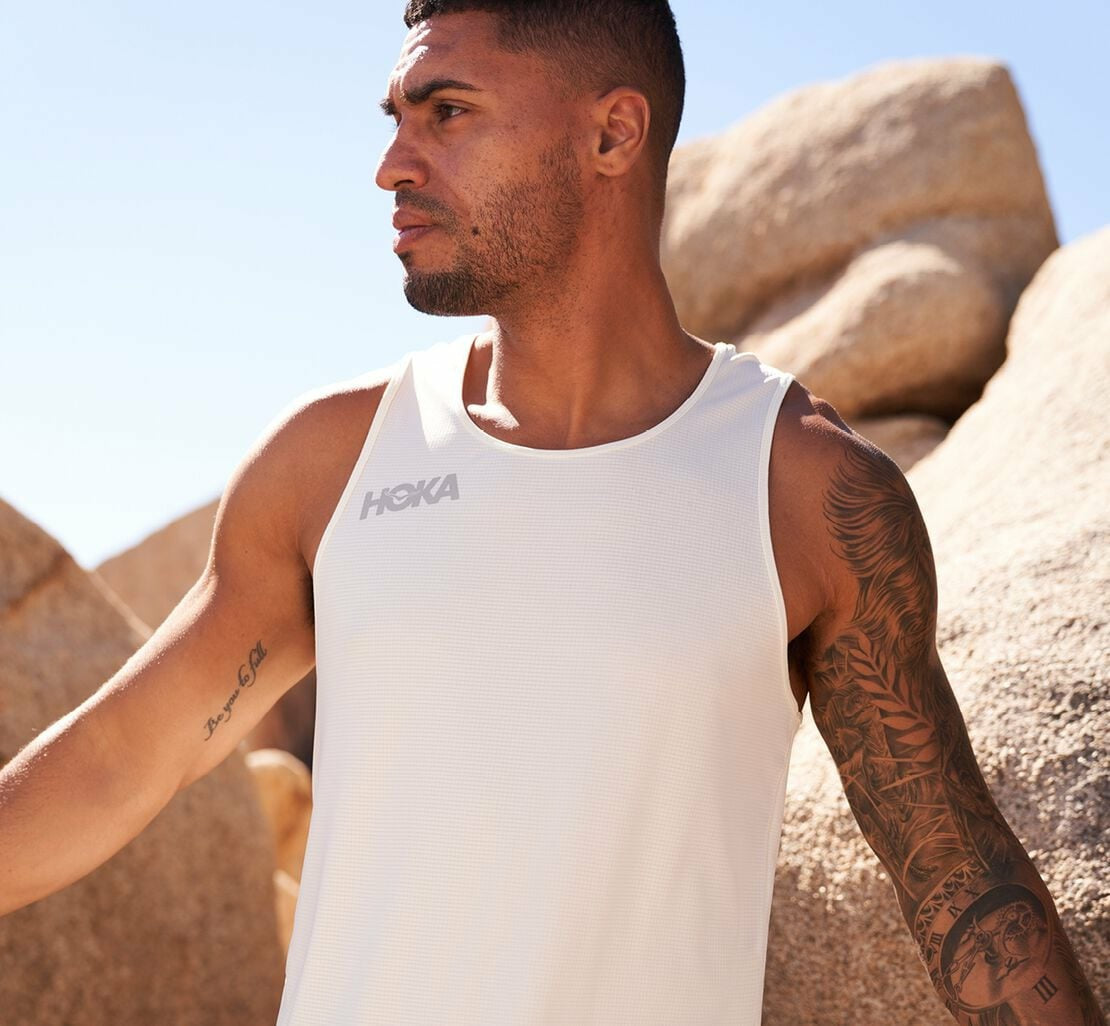 Men's Singlet - White