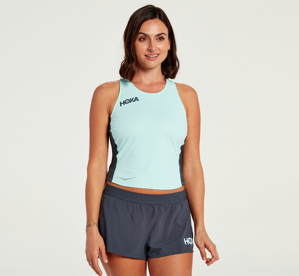 Women's Fitted Tank - Blue Tint