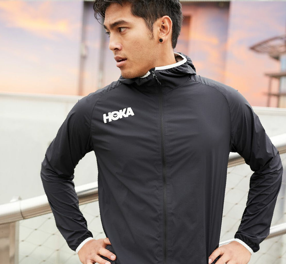 Men's Full-Zip Wind Jacket - Black