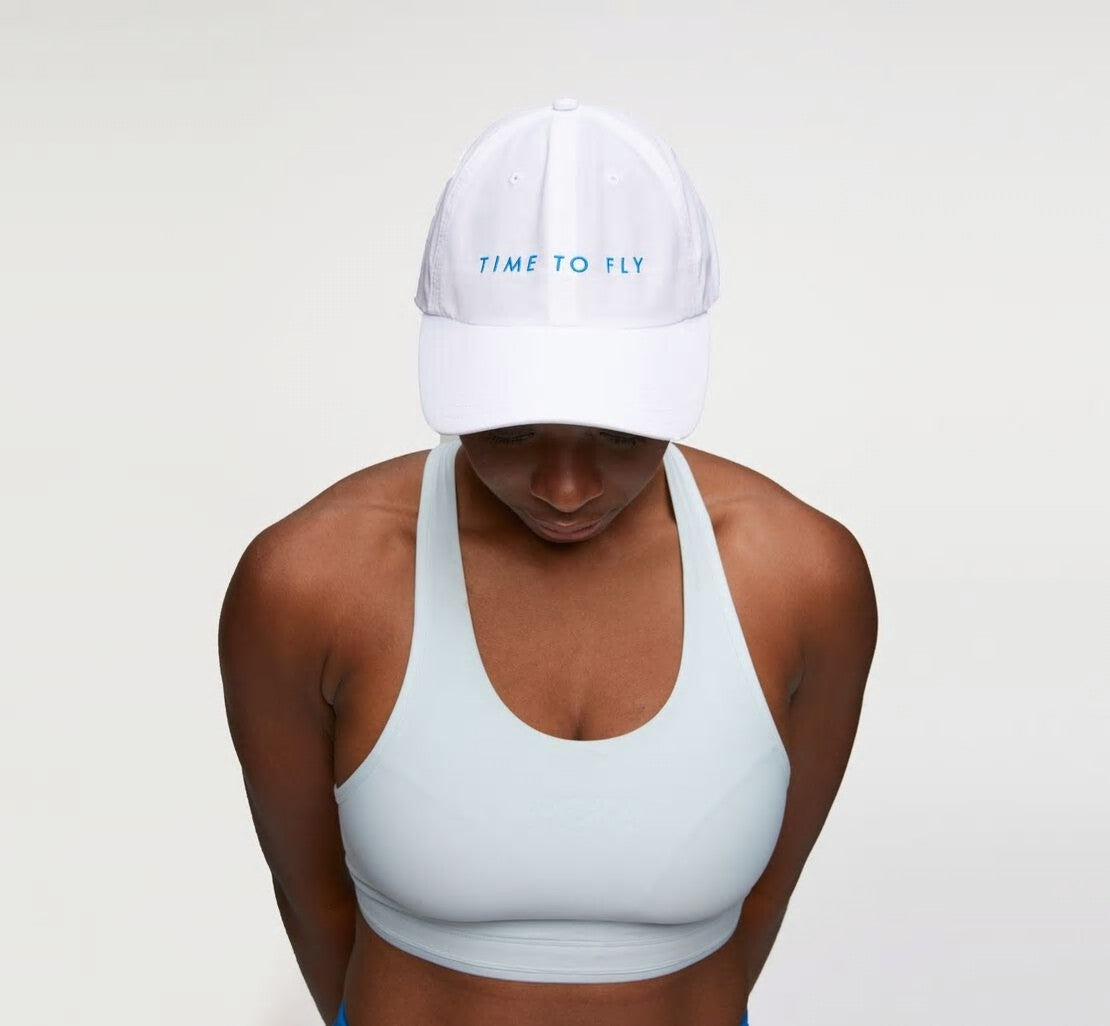 All Gender All-Day Hat - White / Diva Blue