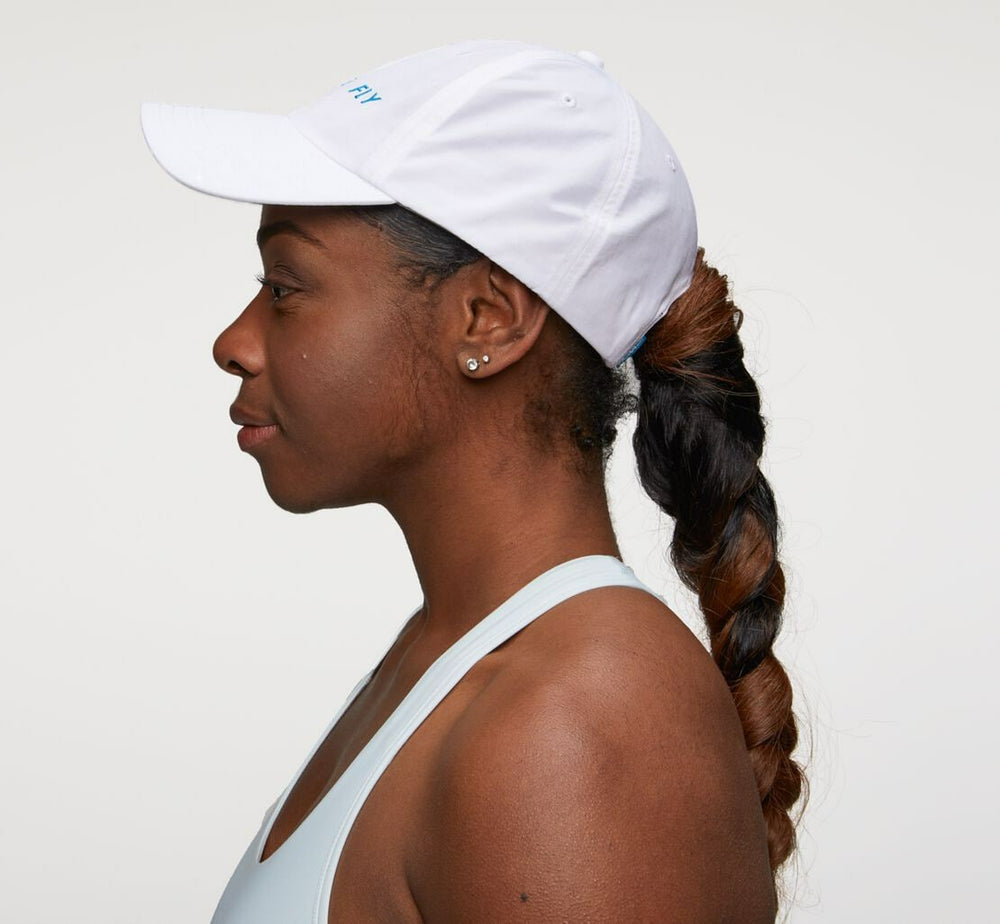 All Gender All-Day Hat - White / Diva Blue