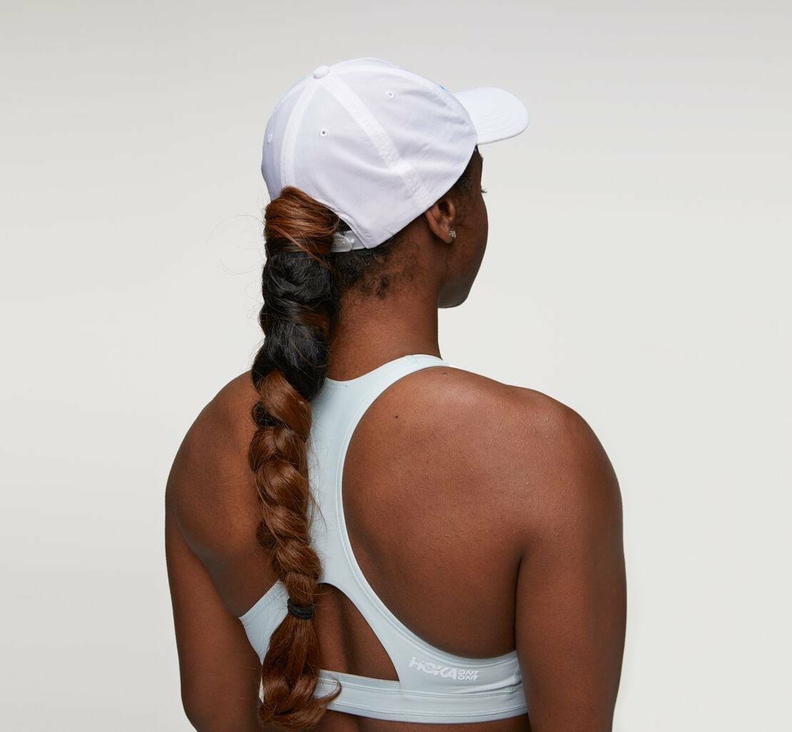 All Gender All-Day Hat - White / Diva Blue