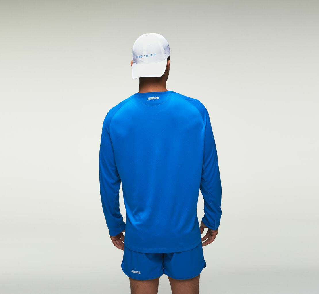 All Gender All-Day Hat - White / Diva Blue