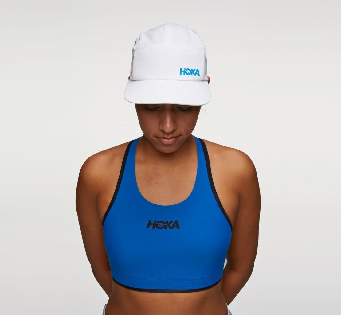 All Gender Performance Hat - White / Diva Blue