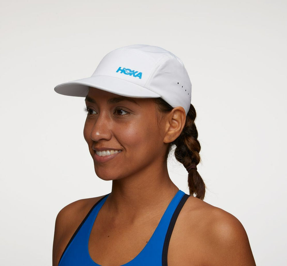 All Gender Performance Hat - White / Diva Blue