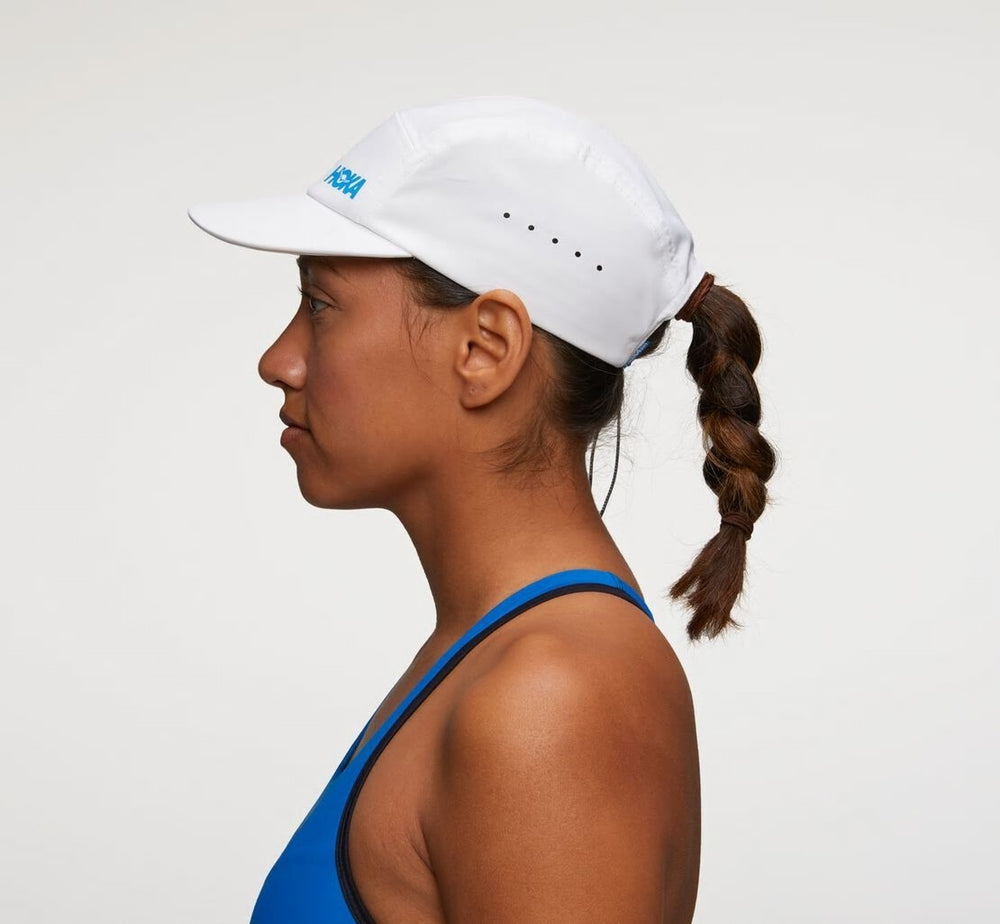 All Gender Performance Hat - White / Diva Blue