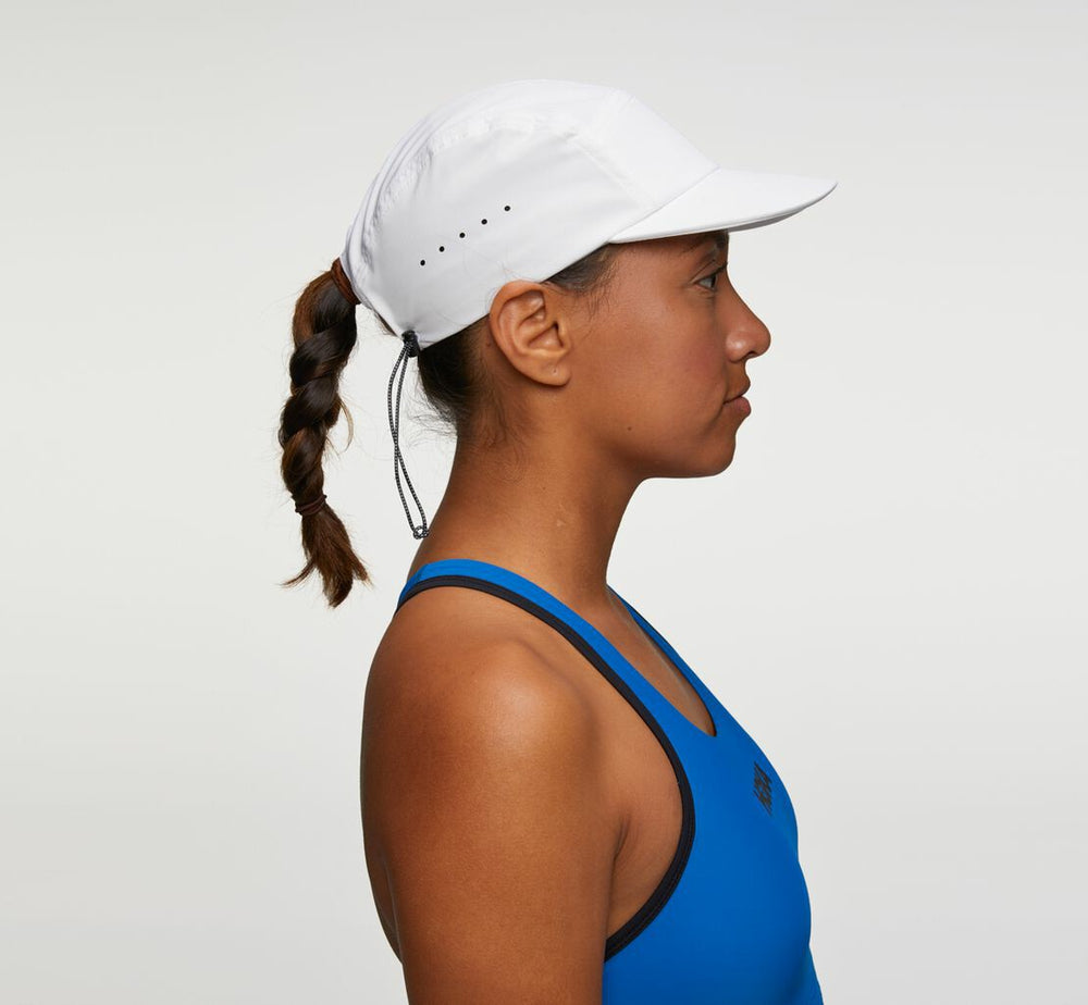 All Gender Performance Hat - White / Diva Blue