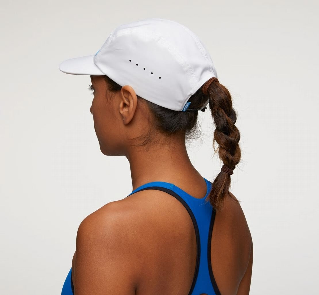 All Gender Performance Hat - White / Diva Blue