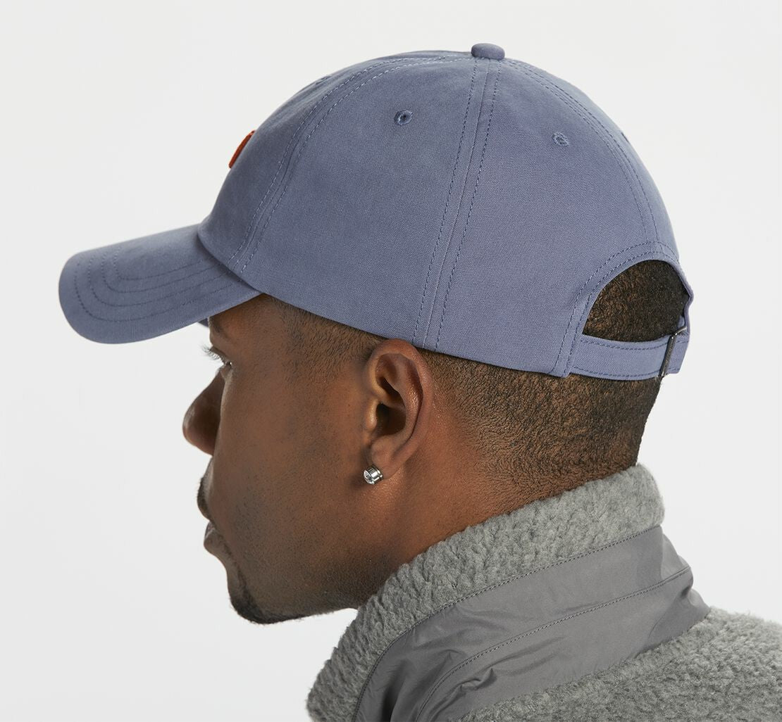 All Gender Casual Hat - Blue Grey / Vermilion Orange