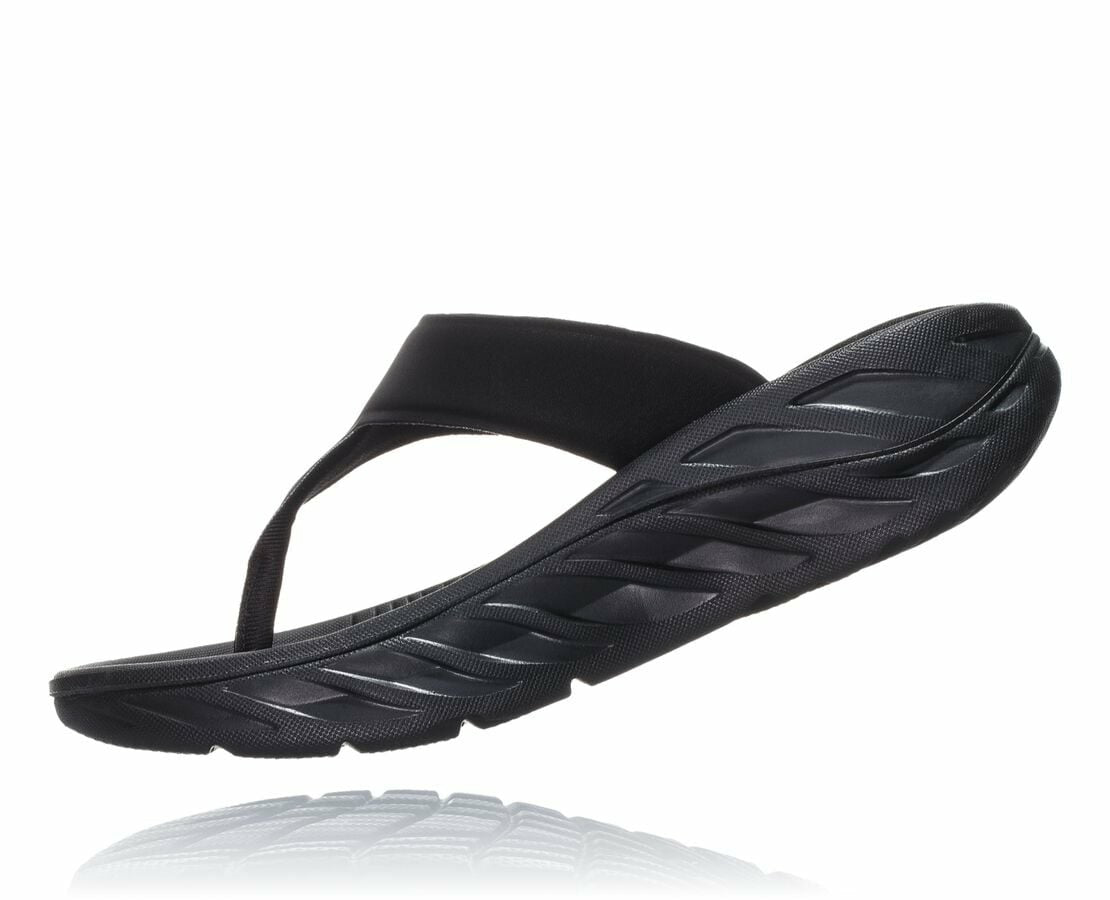 Women's ORA Recovery Flip - Black / Dark Gull Gray