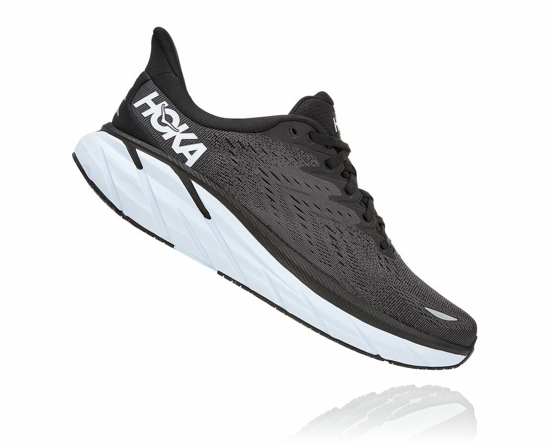 Men's Clifton 8 - Black / White