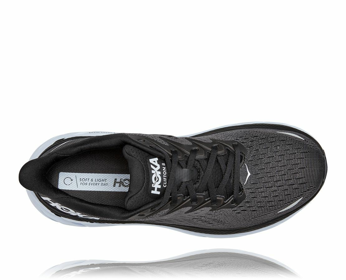 Men's Clifton 8 - Black / White