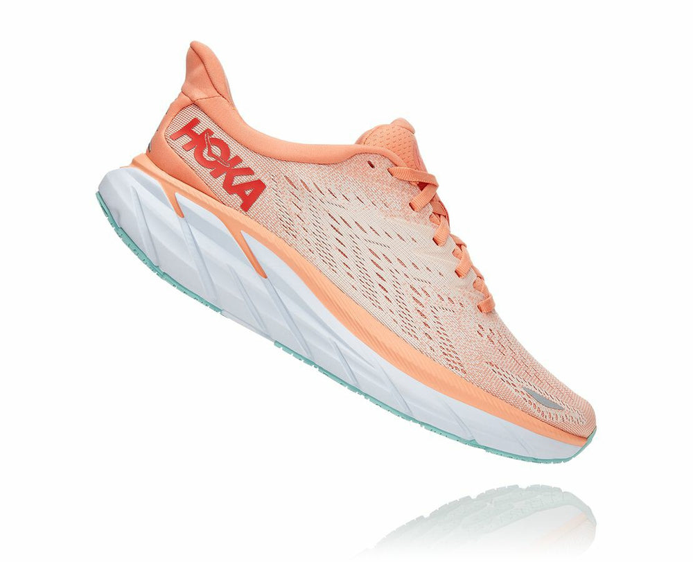 Women's Clifton 8 - Cantaloupe / Silver Peony