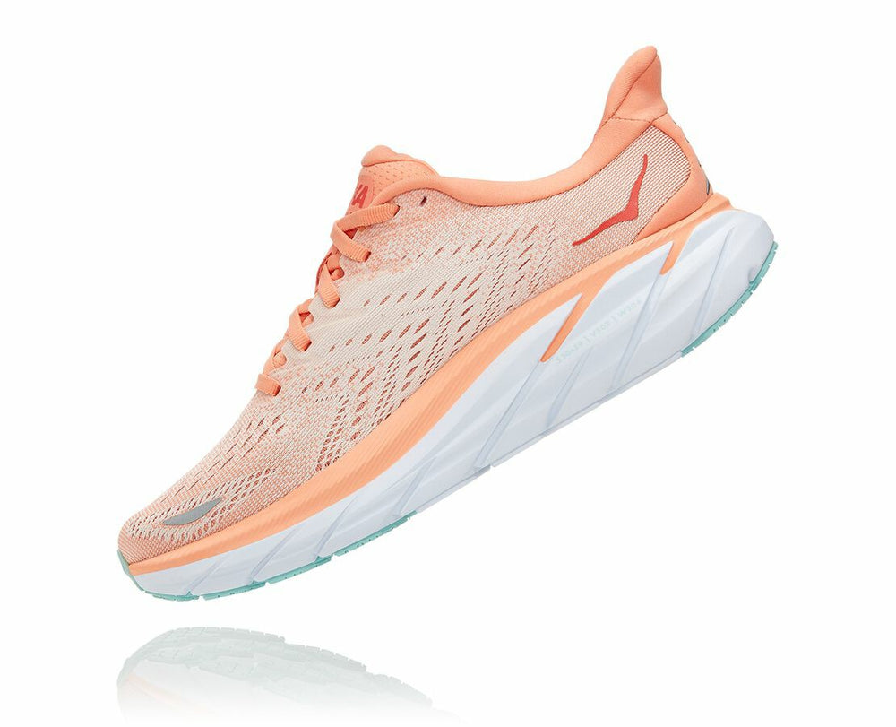 Women's Clifton 8 - Cantaloupe / Silver Peony