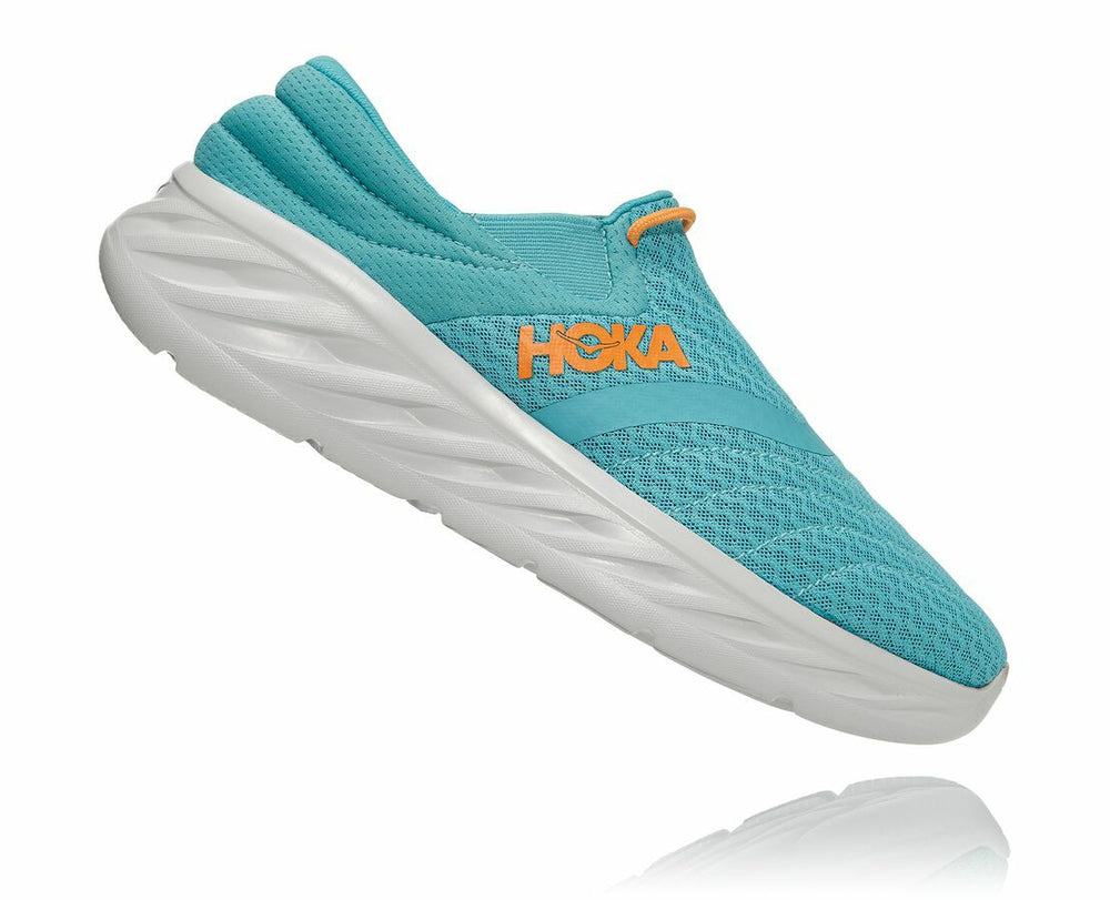 Men's Ora Recovery Shoe 2 - Aquarelle / Blazing Orange
