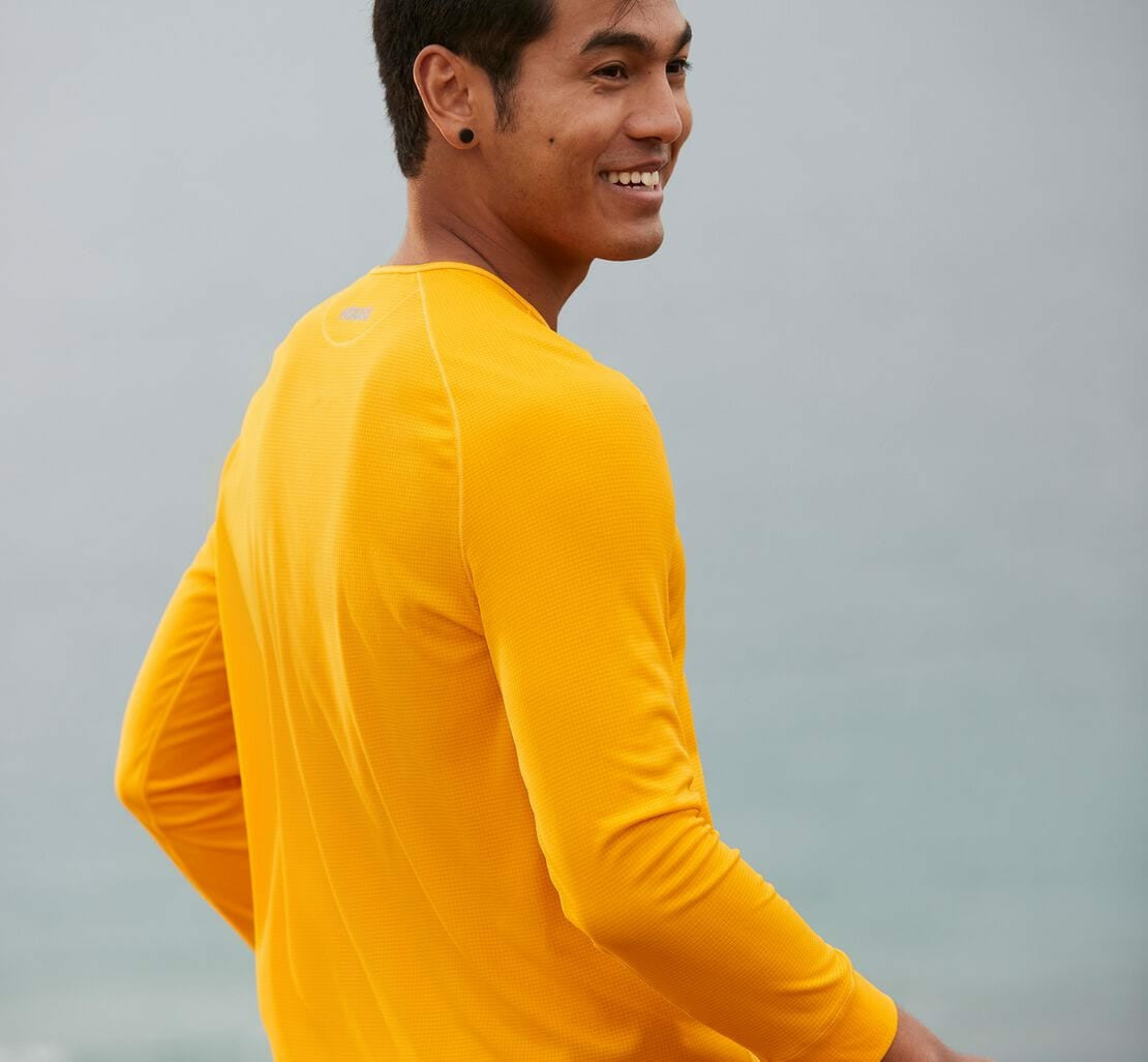 Men's Performance 3/4 Sleeve - Saffron