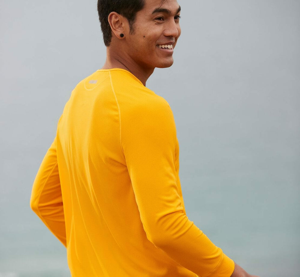 Men's Performance 3/4 Sleeve - Saffron
